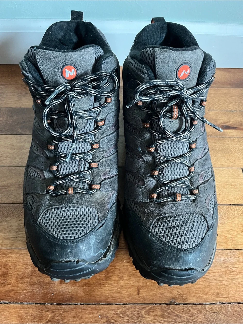 Merrell J06105 Waterproof Vibram Hiking Boots Men's US 12 Distressed Trail